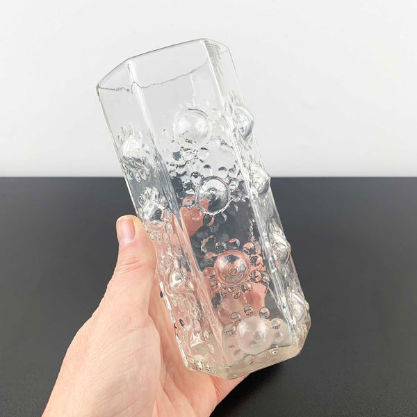 Frank Thrower 'Nipple' vase by Dartington Crystal