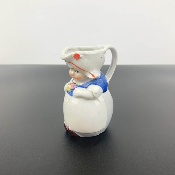 Miniature Dutch girl creamer/milk jug