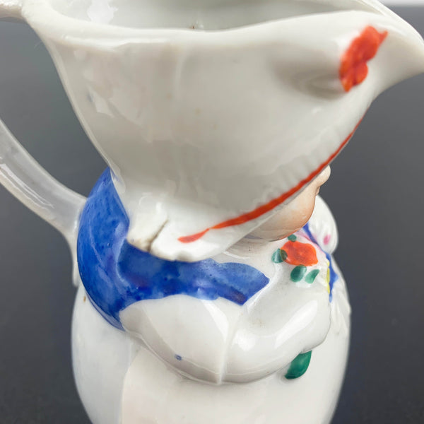 Miniature Dutch girl creamer/milk jug