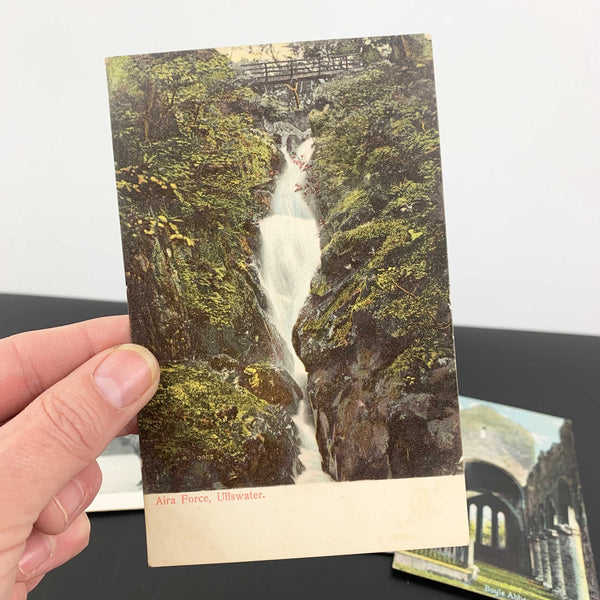 United Kingdom early 1900's scenic collectible postcards - Set of 8