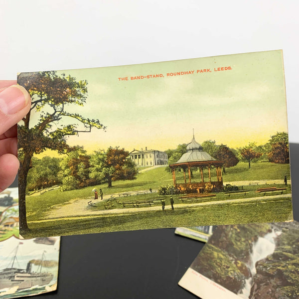 United Kingdom early 1900's scenic collectible postcards - Set of 8