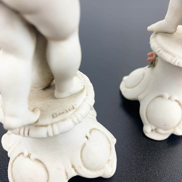 Benacchio (Triade) signed cherub figurines - Set of 2