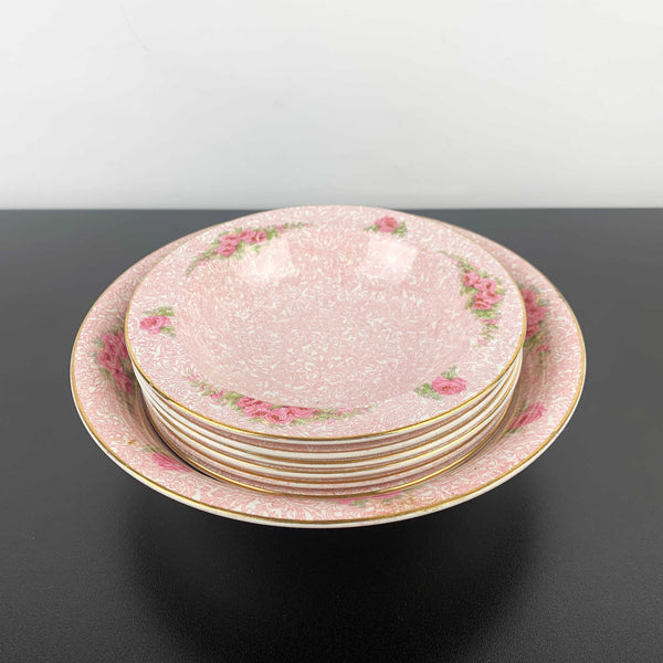 John Maddock & Sons 'Rosary' antique dessert bowl set - 7 piece
