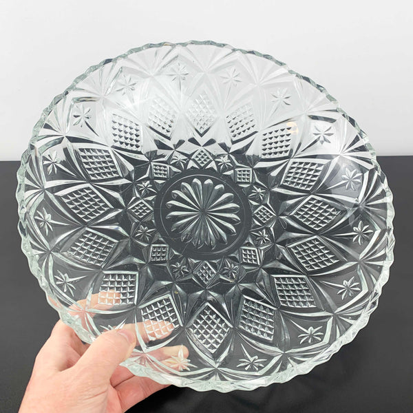 Gibson Glass large 'Jewelite' platter