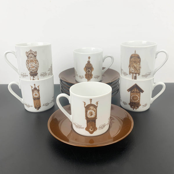 Mitterteich Porzellan Germany Clocks coffee and cake set