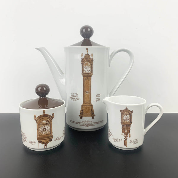Mitterteich Porzellan Germany Clocks coffee and cake set