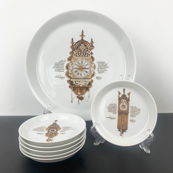Mitterteich Porzellan Germany Clocks coffee and cake set