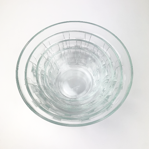 Vereco (Duralex) clear nesting bowl set