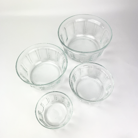 Vereco (Duralex) clear nesting bowl set