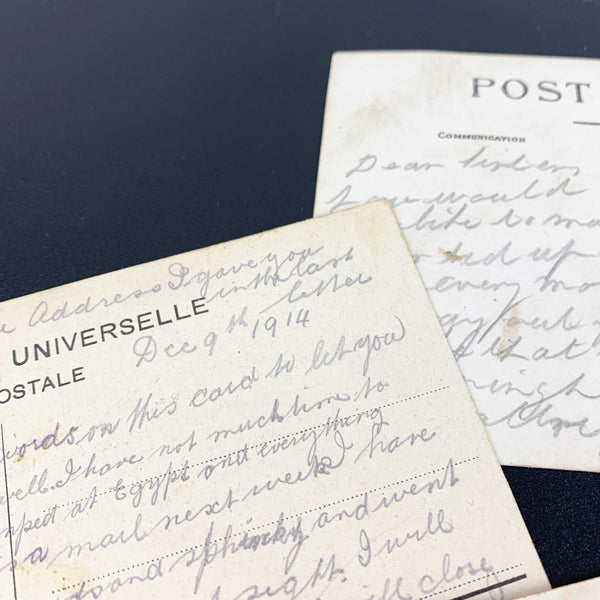 WW1 postcards featuring Lord Kitchener and ANZAC soldier correspondence - Set of 5