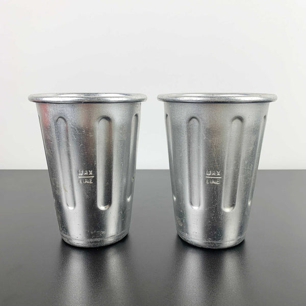 Aluminium milkshake cups - Set of 2
