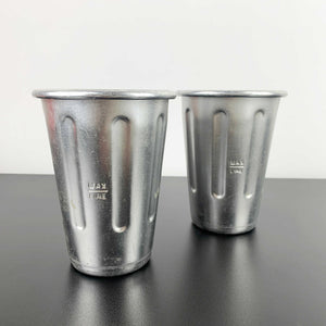 Aluminium milkshake cups - Set of 2