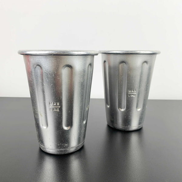 Aluminium milkshake cups - Set of 2