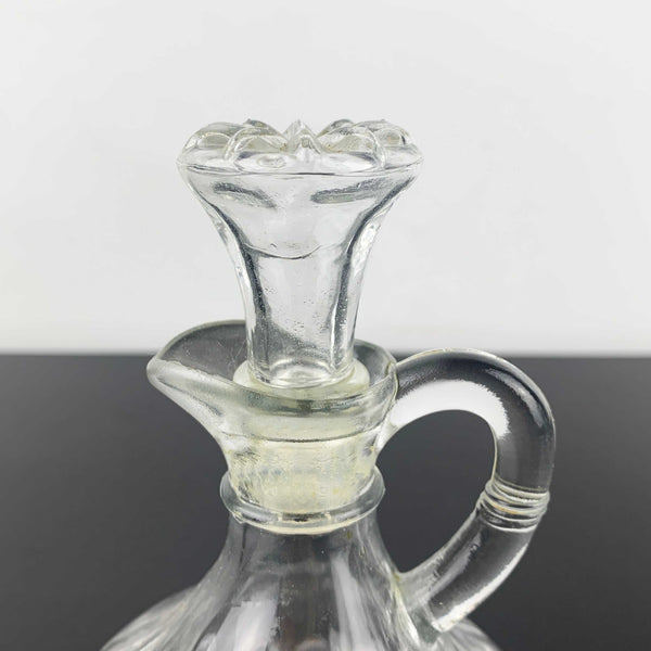 Anchor Hocking oil or vinegar cruet with stopper