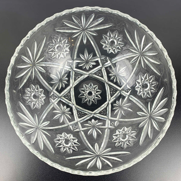 Anchor Hocking Prescut 'Star of David' large serving bowl