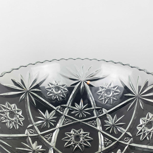 Anchor Hocking Prescut 'Star of David' large serving bowl