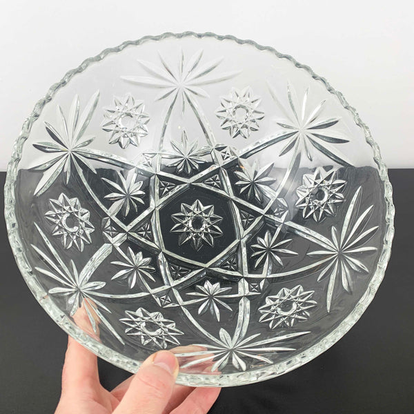 Anchor Hocking Prescut 'Star of David' large serving bowl