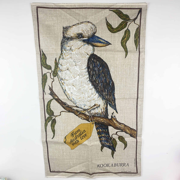 Vintage Australian wildlife tea towel collection - Set of 3