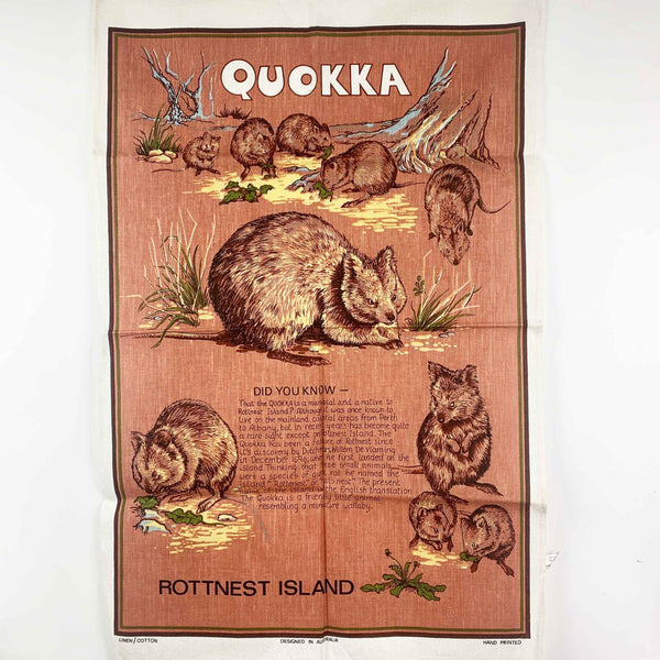 Vintage Australian wildlife tea towel collection - Set of 3