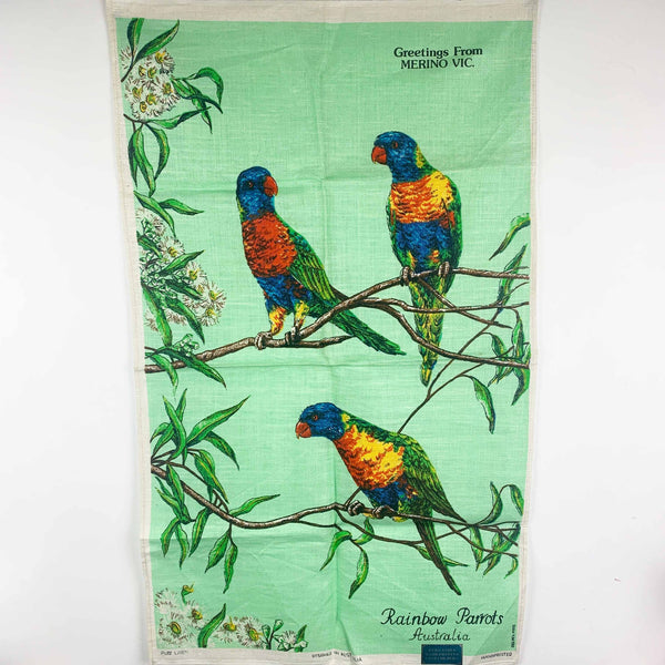 Vintage Australian wildlife tea towel collection - Set of 3