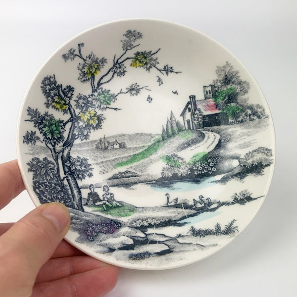 Pretty Japanese ceramic trinket bowl