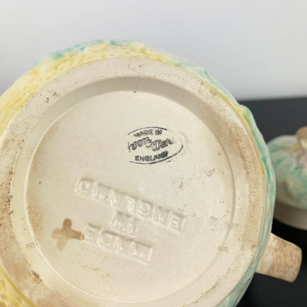 Avon Ware Majolica Style 'Hydrangea' Teapot