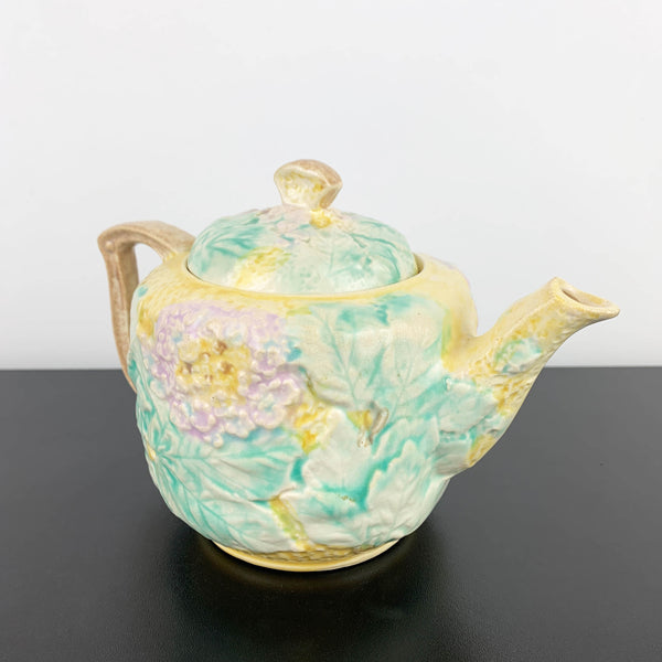 Avon Ware Majolica Style 'Hydrangea' Teapot
