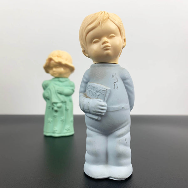 Avon collectible glass perfume bottles - Dream Boy and Girl Set of 2