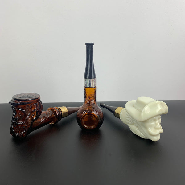 Avon collectible after shave pipe bottles - Set of 3