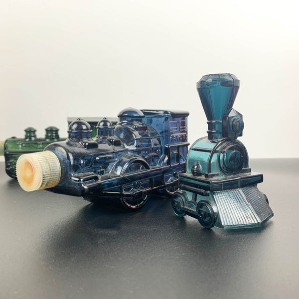Avon collectible train and stagecoach bottles - Set of 3