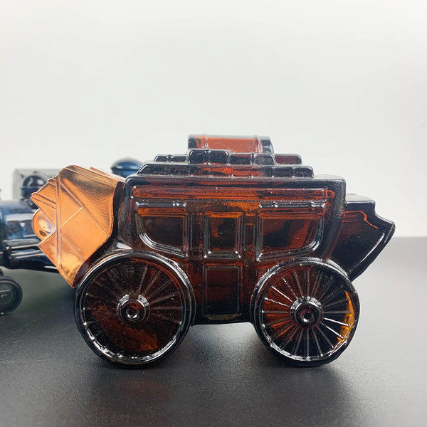 Avon collectible train and stagecoach bottles - Set of 3