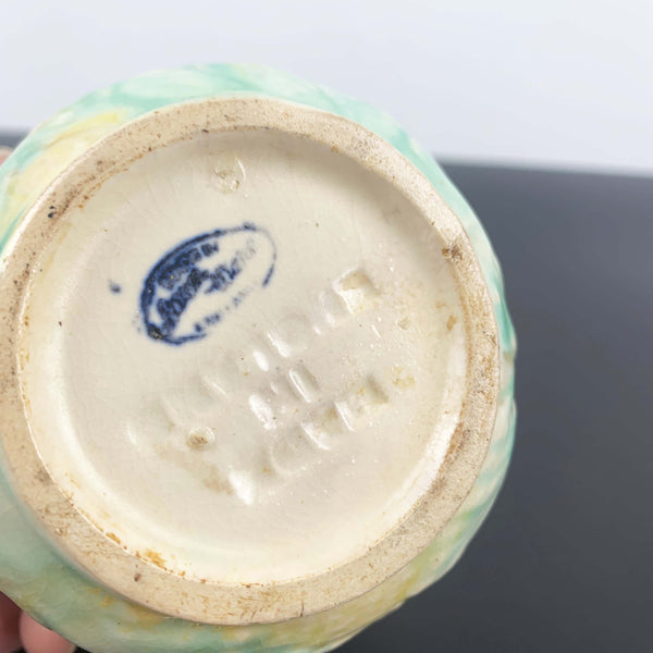 Avon Ware art deco lidded jam pot 'Hydrangea' pattern
