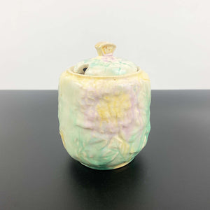 Avon Ware art deco lidded jam pot 'Hydrangea' pattern