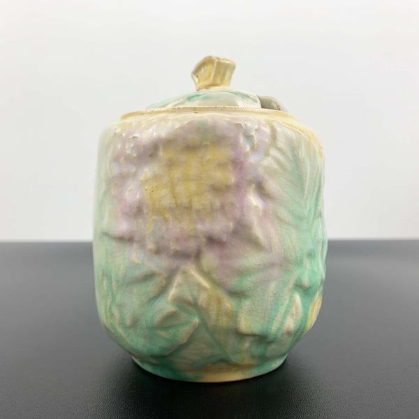 Avon Ware art deco lidded jam pot 'Hydrangea' pattern