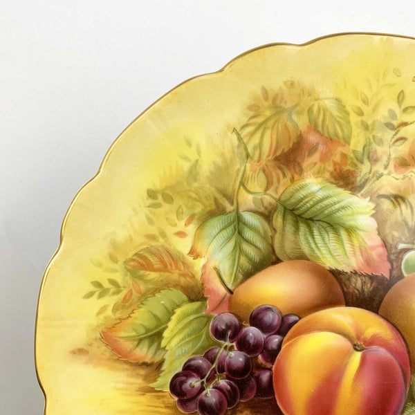 Aynsley 'Orchard Gold' cake plate