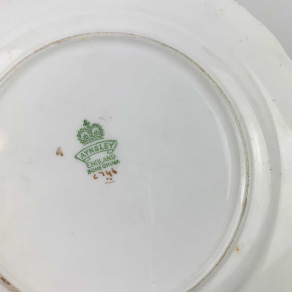 Aynsley Fruit pattern plate and gold saucer replacements - Sold separately