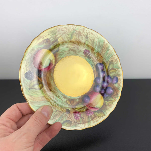 Aynsley Fruit pattern plate and gold saucer replacements - Sold separately