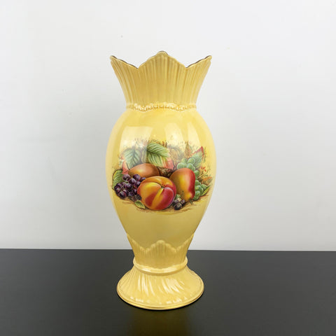Aynsley 'Orchard Gold' large Windsor vase
