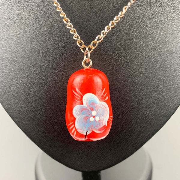 Babushka Russian Doll pendant necklace