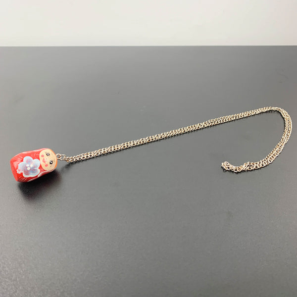 Babushka Russian Doll pendant necklace