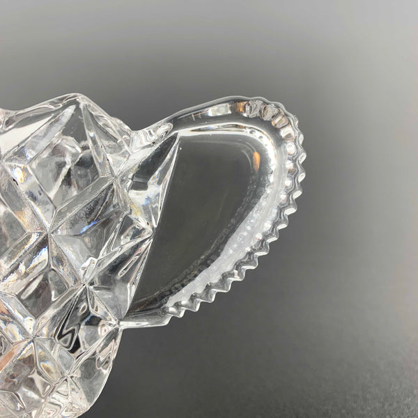 Bagley Glass art deco diamond shaped mint sauce jug