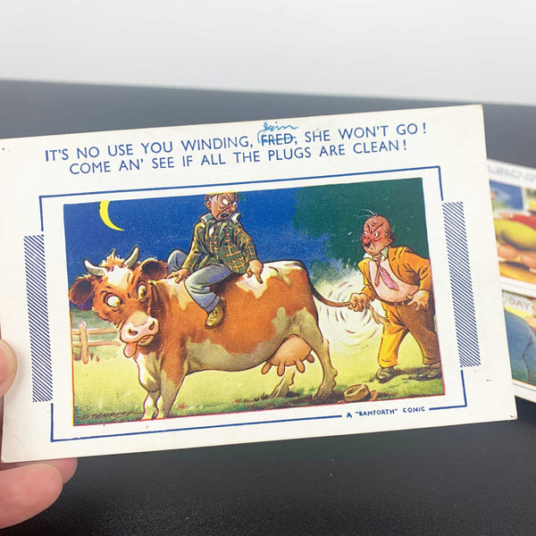 1950's Bamforth Comic Series postcard collection - Set of 6