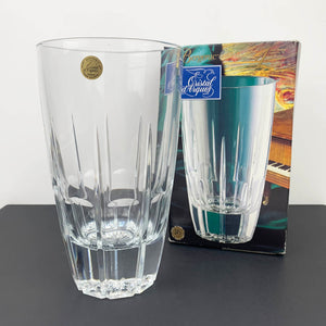 Cristal D'Arques 'Bergerac' statement crystal vase in original box