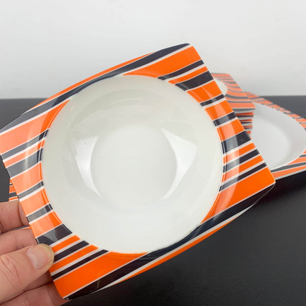 Bessemer 'Europa' Orange platter and bowls set