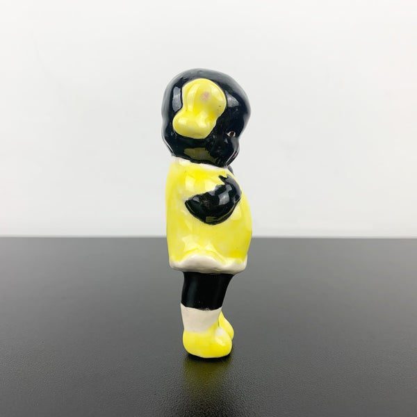 Black Americana mid century little girl ceramic figurine