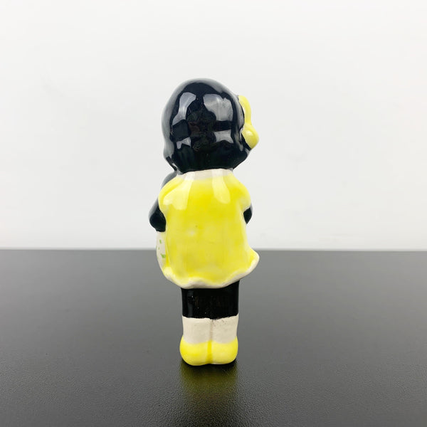 Black Americana mid century little girl ceramic figurine