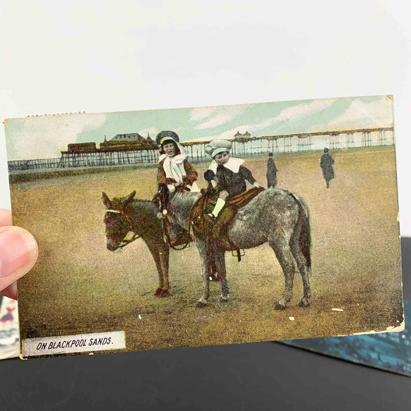 Souvenir postcards of Blackpool, England c.1907-1909 - Set of 5