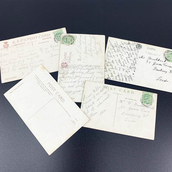 Souvenir postcards of Blackpool, England c.1907-1909 - Set of 5