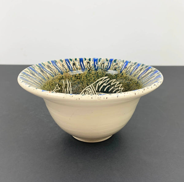 Tribal style decorative fish bowl