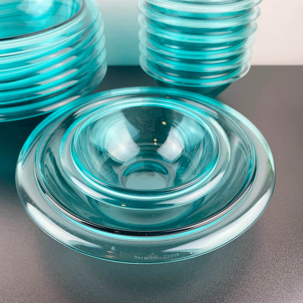 Bormioli Rocco Vitrosax Glass Dinnerware in Aquamarine